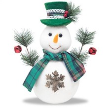 Schneemann Figur Größe L, süße Weihnachtsdeko, optimal als Tischdeko-