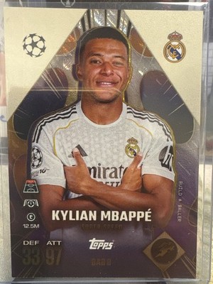 Match Attax Extra 25/26 Kylian Mbappe Build a Baller #BAB8 Real Madrid 2025/2026
