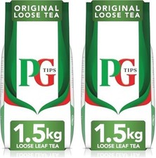 PG Tips Loose Leaf Black Tea 2 x 1.5KG Refreshing & Flavorful Loose Leaf Black