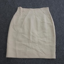 Moschino Cheap And Chic Skirt Womens 8 White Rayon Pencil Knee Length Italy