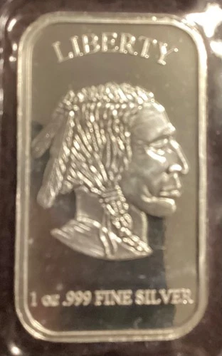 1 oz SilverTowne Buffalo Silver Bar (New)