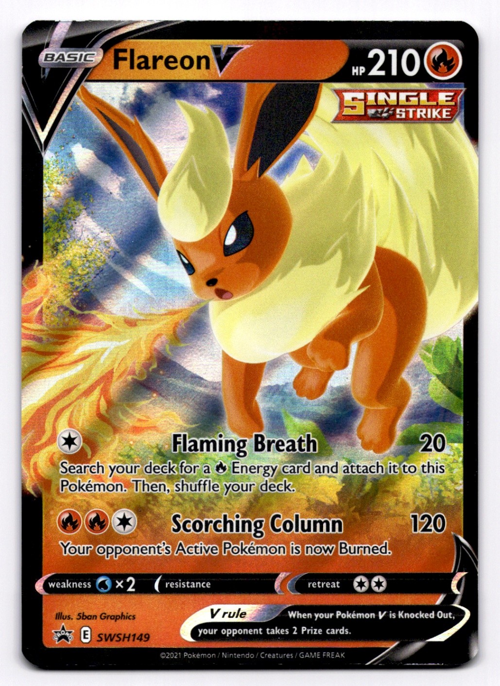 Flareon V - SWSH: Sword & Shield Promo Cards - Pokemon NM SWSH149