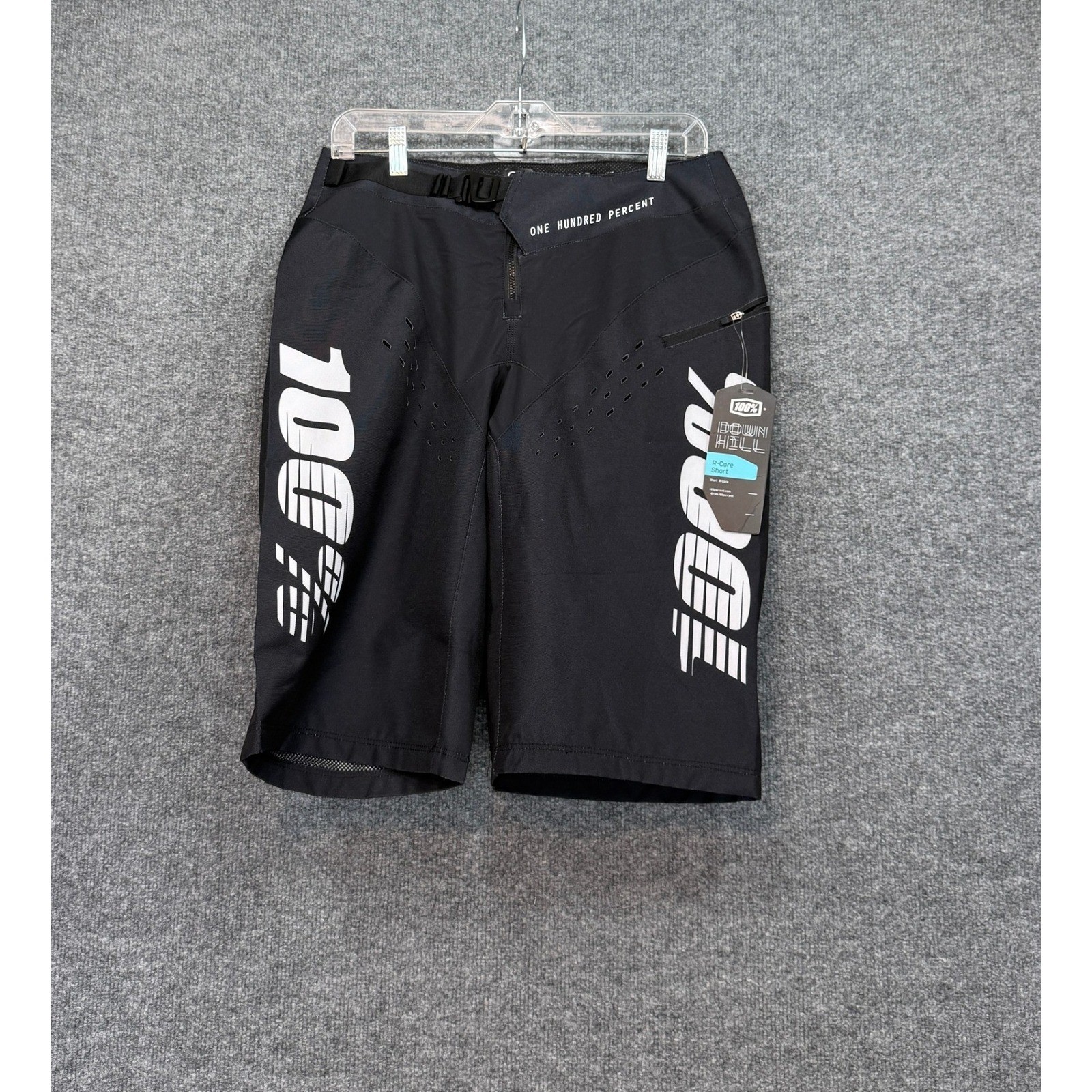 100% R-Core Shorts Men 30 Black Downhill MTB Mountain Bike Cycling Gear NEW