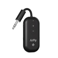   Bluetooth Adapter for Airplane, Pair 2 AirPods or Wireless Black AirFly Pro 2