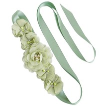 Pearl Sash Flower Girl Bridal Wedding Bridesmaid Belt Floral Sash Women