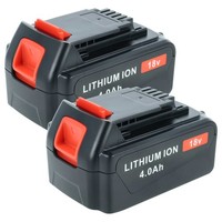 2X Akku FüR Black & Decker BL4018, BL3018, BL3020, BL2018-XJ 4000Mah 18V