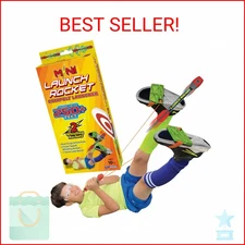 Funwares Launch Rocket for Kids, Soars and Whistles 250 FT, 2 Whistling Foam Roc