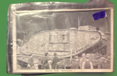 RPPC British Tank ''Britannia'' Divided Back Unposted Standard 5.5x3.5''