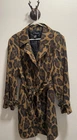 Inc International Concepts 3x Plus Sized Leopard Trench Coat Jacket With Belt