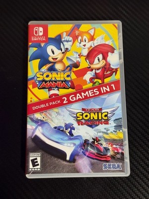 Sonic Mania + Team Sonic Racing Nintendo Switch Case Only NO GAME USED