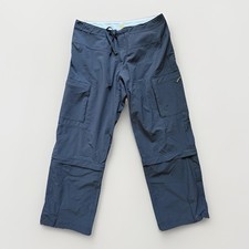 Mountain Hardware Yuma Womens Convertible Pant Sz 8 Black Outdoor Hiking Trail