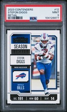 2023 CONTENDERS RETAIL #12 STEFON DIGGS PSA 9