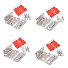 Cabinet Magnetic Catch, L-Shaped Latch Ultra Thin Cabinet Door Magnetic 4Pack