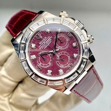 Rolex Daytona 116589BR Rubellite Grossular Dial Factory Diamond Bezel *Rare*