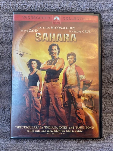 Sahara (DVD, Widescreen, 2005)  Matthew McConaughey ~ Penelope Cruz ~ Steve Zahn