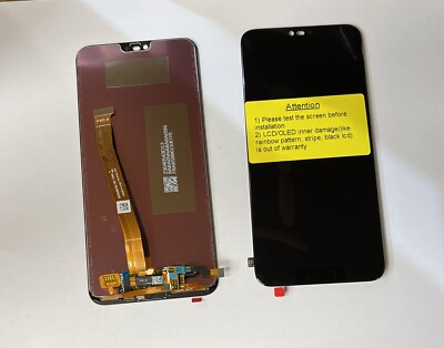 Huawei Honor 10 schwarz LCD BILDSCHIRM DISPLAY COL-AL10 COL-L29 ORIGINAL FINGERABDRUCK