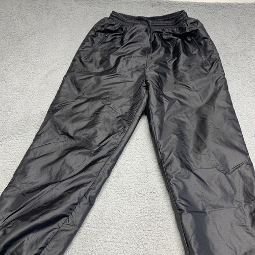 Hot Music Ski Pants Men L Black Snowboard Nylon Unisex Elastic Waist Lined 28x30 - Picture 3 of 12