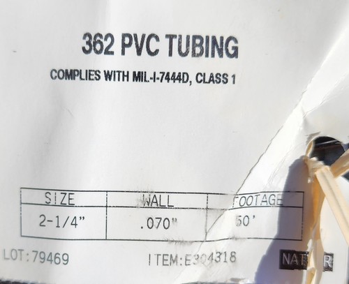 362 PVC Tubing Black 2 1/2" - Picture 2 of 4