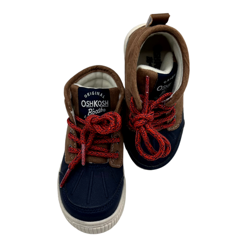 Stivali anatra per bambini OshKosh B'gosh scarpe in pizzo blu navy taglia 6 - Foto 2 di 4