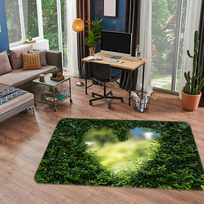 3D Heart Grass ZHUA547 Game Non Slip Rug Mat Photo Carpet Zoe