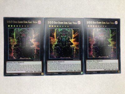 3X D/D/D Duo-Dawn King Kali Yuga - GFP2-DE142 - Ultra Rare (NM) [PLAY SET]