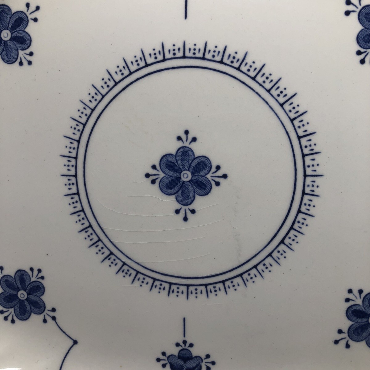 MYOTT Finlandia 英国製 プレート 7枚セット Myott Finlandia Serving Platter Blue White 12.5” Staffordshire