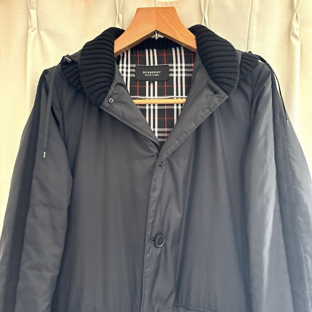 Burberry Black Label Long Coat Nova Check Polyester Size M For Men thumbnail 17