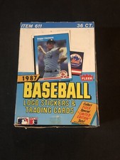1987 FLEER BASEBALL WAX BOX 36 Sealed Packs BONDS , BO JACKSON ROOKIE *1