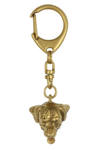 Rottweiler - gold plated keyring with image of a dog, quality, Art Dog USA - Picture 9 of 12