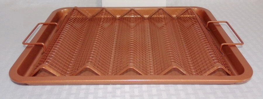 Square Copper Oven Crisper Tray for Bacon Air Crisper Pan - China