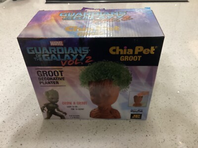 Groot Chia Pet Guardians Of The Galaxy Vol. 2 Movie Pottery Planter New In Box