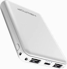 Power Bank Doppia Ricarica Veloce USB Portatile Universale 5000 mAh PB31 Bianco