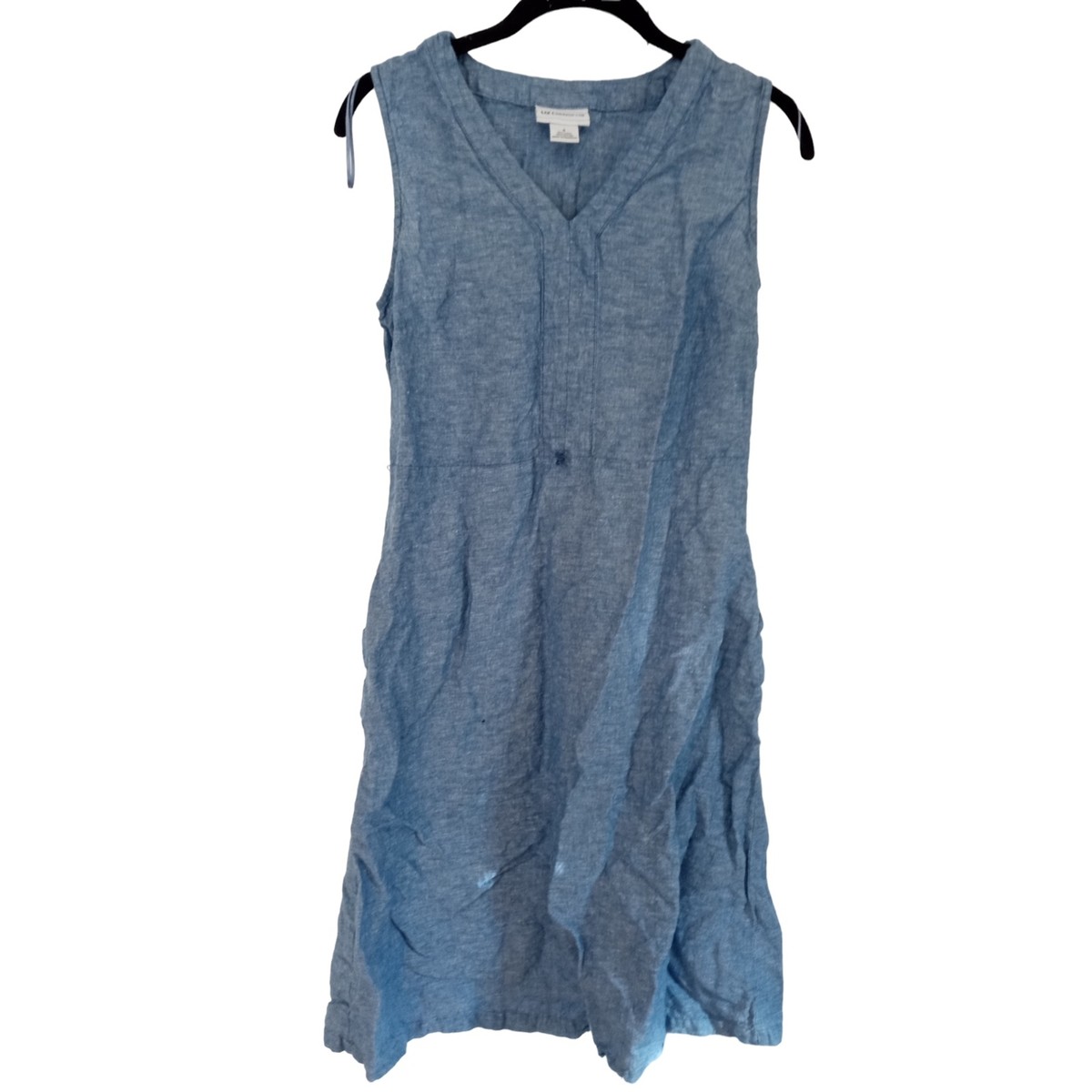 liz claiborne denim shirt dress Size PM dress in denim top and white bottom. Liz Claiborne. Excellent condition