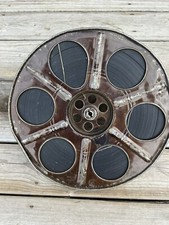 Gold Berg Bros 35mm Aluminum 6 Hole Movie Theatres Reel, Vtg, Bullet For Badman