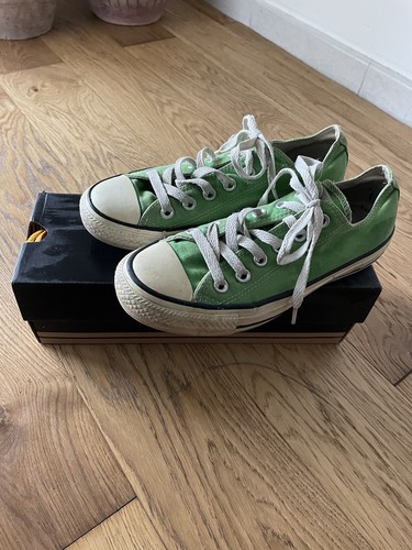 All Star Converse Shoes Sneakers Scarpe Taglia Eu 37,5 Uk 5 Cm. 24 Verdi  Green | eBay