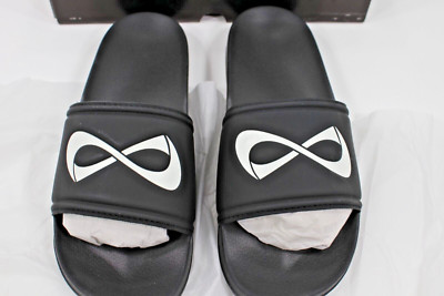 Nfinity The Logo Slide Adult Size 9 Black Slide New in Box Never Worn