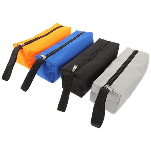 4 Pcs Heavy Duty Pouch Multi Pocket Bag Toolkit Travel Zipper Tools - Picture 7 of 12