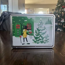 Planters Mr. Peanut Christmas Tin, Empty