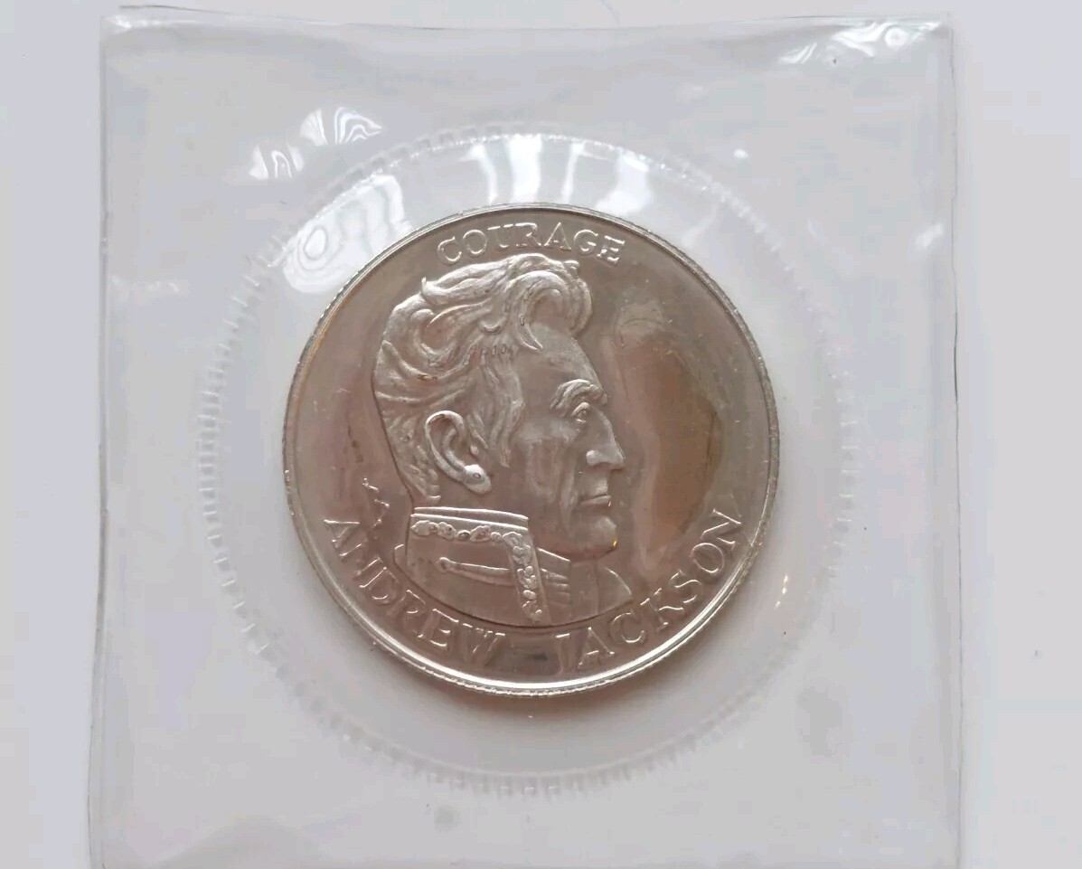 Vintage Andrew Jackson Courage 1980 Liberty Lobby Medal .999