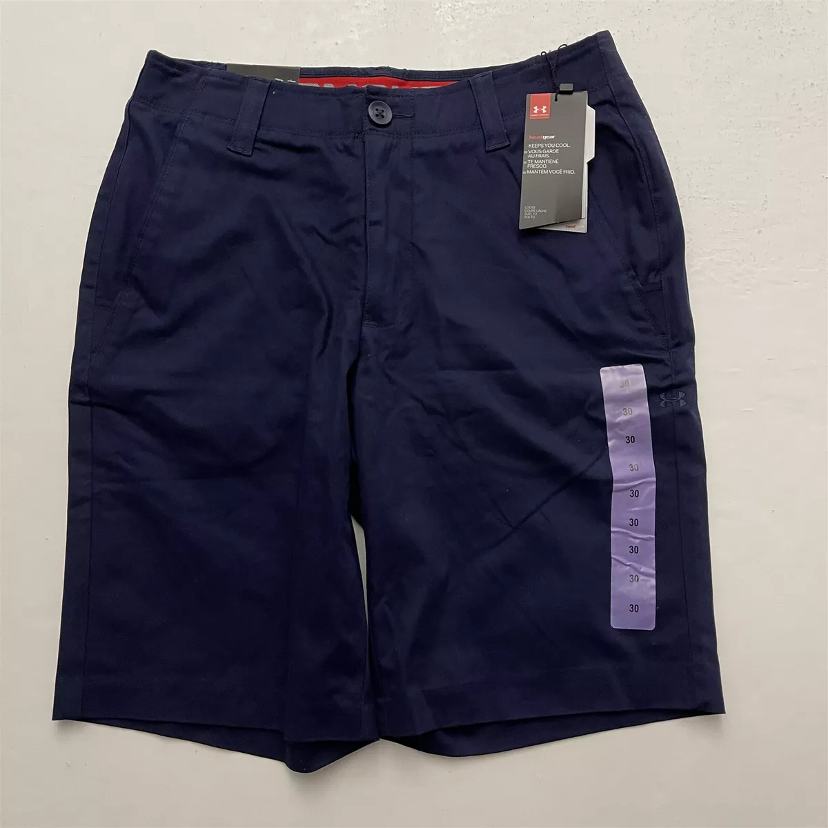 verdieping Netelig troosten NWT Under Armour 30 x 10&#034; Navy Performance Chino Short 1253679 | eBay