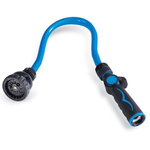 Versatile Flexible Garden Hose Watering Spray Nozzle w/ 9 spray Patterns - Picture 4 of 5