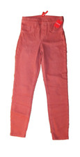 NWT SPANX Ankle Jean-ish Denim Leggings 20018R Island Red Pull On XS