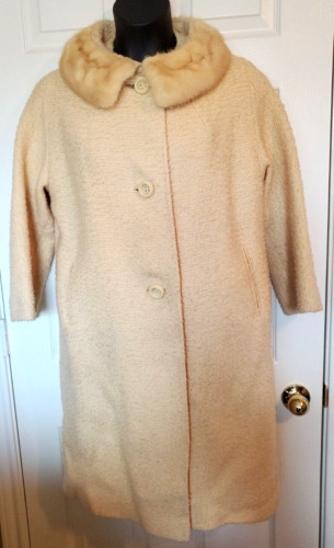 Vintage Womens Size L Butter Cream Yellow Textured