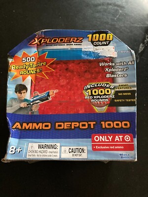 New Xploderz Ammo 1000 Red Rounds