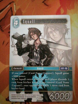 FINAL FANTASY TCG OPUS 1 SQUALL 1-042R RARE NON-FOIL WAVE 1