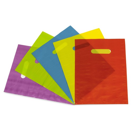 Merchandise Bags - 9x12 Inch 100 Pack Plastic Bags for Small Business, Multi ...