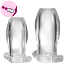 Hollow Plug Speculum Peeking Bondage Dilator Stopper Enemas Tunnel BDSM Toys New
