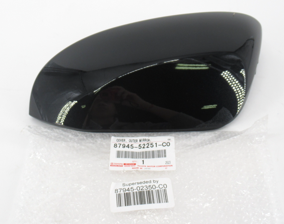 【ましくろr様】V553 ① Genuine OEM Toyota 87945-02350-C0 Driver LH Side Mirror Cover 2020