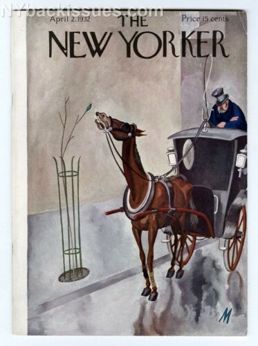 New Yorker magazine April 2 1932 Nathan Asch Richard Whitney Heath Horton FINE - Picture 1 of 4