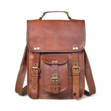 Bag goatskin messenger genuine shoulder bag brown vintage genuine men nude...